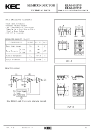 Datasheet KIA6401F manufacturer KEC