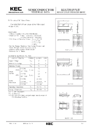 Datasheet KIA7291P manufacturer KEC