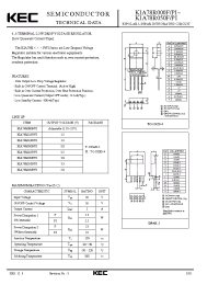 Datasheet KIA78R015F manufacturer KEC