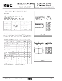 Datasheet KID65001 manufacturer KEC
