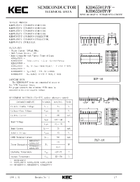 Datasheet KID65501F manufacturer KEC