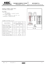 Datasheet KN2907A manufacturer KEC