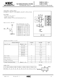 Datasheet KRA116 manufacturer KEC
