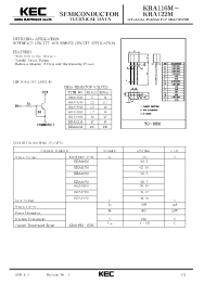 Datasheet KRA116M manufacturer KEC