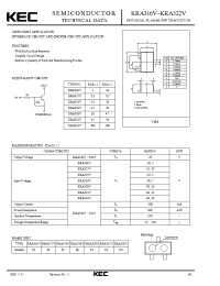 Datasheet KRA319V manufacturer KEC