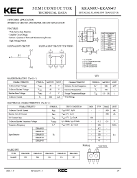 Datasheet KRA560U manufacturer KEC