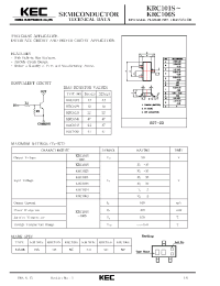Datasheet KRC101S manufacturer KEC