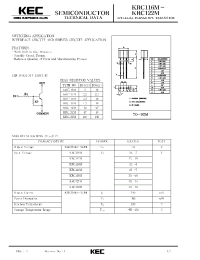 Datasheet KRC116M manufacturer KEC