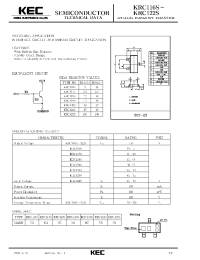 Datasheet KRC116S manufacturer KEC