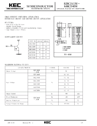 Datasheet KRC242M manufacturer KEC