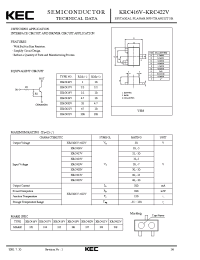 Datasheet KRC419V manufacturer KEC