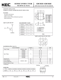Datasheet KRC821E manufacturer KEC