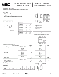 Datasheet KRC837U manufacturer KEC