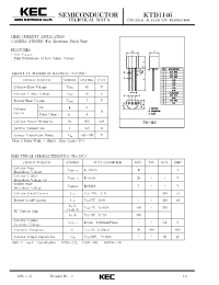 Datasheet KTD1146 manufacturer KEC