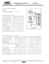 Datasheet KTD525 manufacturer KEC