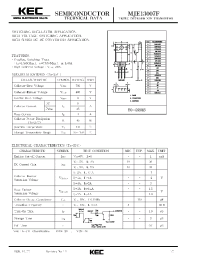 Datasheet MJE13007F manufacturer KEC