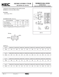 Datasheet MMBZ5222B manufacturer KEC