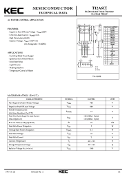 Datasheet T12A6CI manufacturer KEC