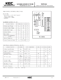 Datasheet TIP35C manufacturer KEC