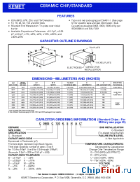 Datasheet C0603C103B1GAC manufacturer Kemet