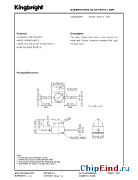 Datasheet AM2520SRC01 manufacturer Kingbright