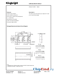 Datasheet APBC02-41VGKWA manufacturer Kingbright