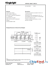 Datasheet APCC02-41MWFA manufacturer Kingbright