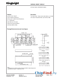 Datasheet APCC03-41SGWA manufacturer Kingbright
