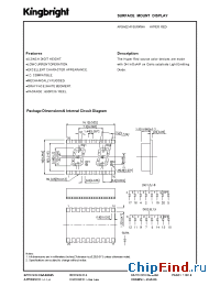 Datasheet APDA02-41SURKWA manufacturer Kingbright