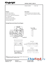 Datasheet APDA04-41SURKWA manufacturer Kingbright