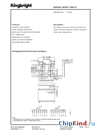 Datasheet APDC56-41YWA manufacturer Kingbright