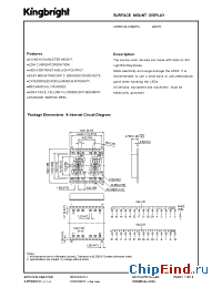 Datasheet APPDC04-41MWFA manufacturer Kingbright