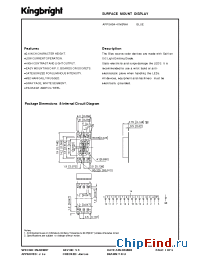 Datasheet APPSA04-41MBWA manufacturer Kingbright