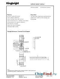 Datasheet APPSC04-41SEKWA manufacturer Kingbright