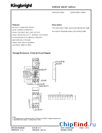 Datasheet APPSC04-41SGWA manufacturer Kingbright