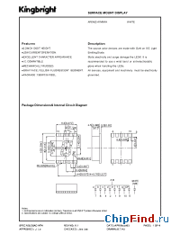 Datasheet APSA02-41MWFA manufacturer Kingbright