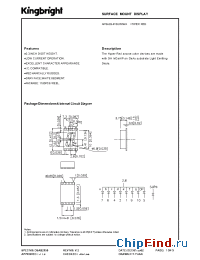 Datasheet APSA03-41SURKWA manufacturer Kingbright