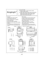 Datasheet KB-2600EW manufacturer Kingbright