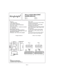 Datasheet SA15-11EWA manufacturer Kingbright