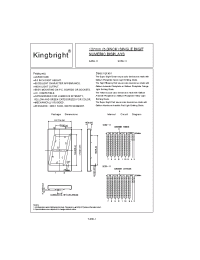 Datasheet SA50-11 manufacturer Kingbright