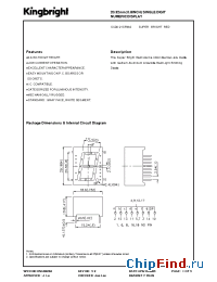 Datasheet SC08-21SRWA manufacturer Kingbright