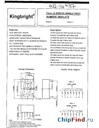 Datasheet SC52-11YWADMP0.5917 manufacturer Kingbright