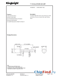 Datasheet W1543SRC/D manufacturer Kingbright