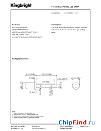 Datasheet W1543SRC/E manufacturer Kingbright