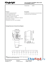 Datasheet W53BR17.8/GD manufacturer Kingbright