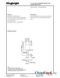 Datasheet W53BT12.7/SRD manufacturer Kingbright