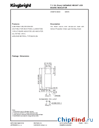 Datasheet W53BT22.86/GD manufacturer Kingbright