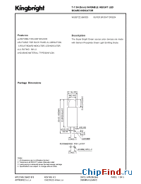 Datasheet W53BT22.86/SGD manufacturer Kingbright