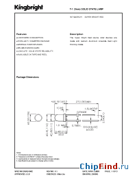 Datasheet W7104SRC/H manufacturer Kingbright