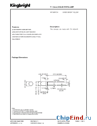 Datasheet W7104SYC/H manufacturer Kingbright